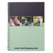 Speciale Paarse en blauwe verpleegkundige zorg Notitieboek (Voorkant)