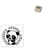 SPECIALE PANDA RUBBER STAMP VAN DE LERAAR 	RUBBERSTEMPEL (Gestempeld)