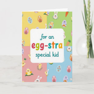Speciale Pasen Tijd Kaart voor Kinderen