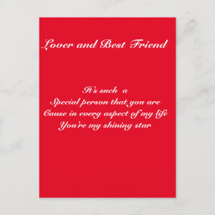 Speciale persoon briefkaart