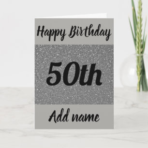 Speciale persoonlijke 50e verjaardagskaart kaart
