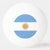 Speciale ping pong bal met vlag van Argentinië Pingpongballen (Voorkant)