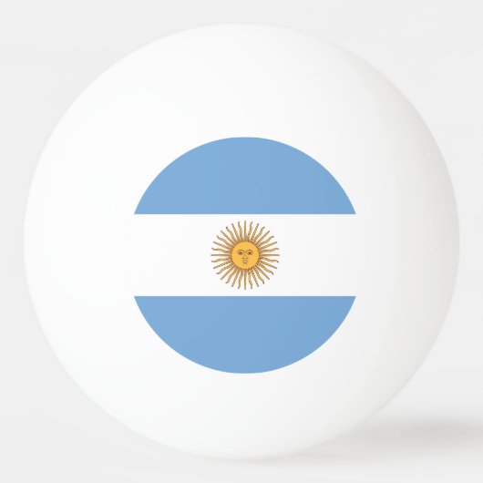 Speciale ping pong bal met vlag van Argentinië Pingpongballen (Achterkant)