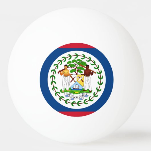 Speciale ping pong bal met vlag van Belize Pingpongballen (Achterkant)