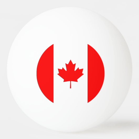 Speciale ping pong bal met vlag van Canada Pingpongballen (Achterkant)