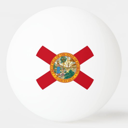 Speciale ping pong bal met vlag van Florida Pingpongballen (Achterkant)