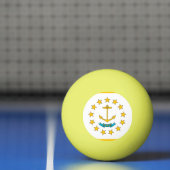 Speciale ping pong bal met vlag van Rhode Island Pingpongballen (Net)