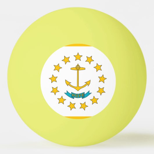 Speciale ping pong bal met vlag van Rhode Island Pingpongballen (Achterkant)