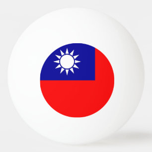 Speciale ping pong bal met vlag van Taiwan Pingpongballen