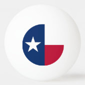 Speciale ping pong bal met vlag van Texas, Verenig Pingpongballen (Voorkant)