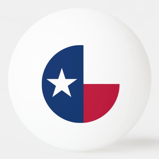 Speciale ping pong bal met vlag van Texas, Verenig Pingpongballen (Voorkant)