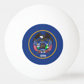 Speciale ping pong bal met vlag van Utah, Verenigd Pingpongballen (Achterkant)