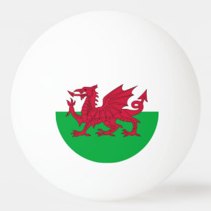 Speciale ping pong bal met vlag van Wales Pingpongballen