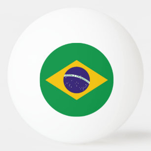 Speciale pingpongbal met vlag van Brazilië Pingpongballen