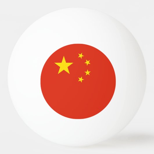 Speciale pingpongbal met vlag van China Pingpongballen (Achterkant)