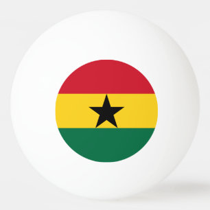 Speciale pingpongbal met Vlag van Ghana Pingpongballen