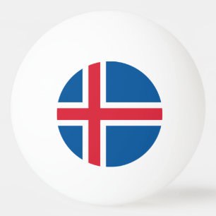 Speciale pingpongbal met vlag van IJsland Pingpongballen