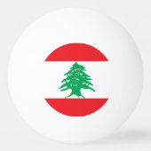 Speciale pingpongbal met vlag van Libanon Pingpongballen (Voorkant)