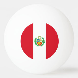 Speciale pingpongbal met vlag van Peru Pingpongballen