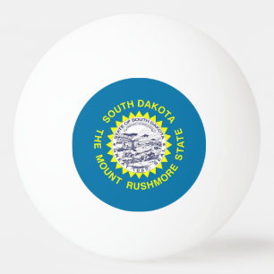 Speciale pingpongbal met vlag van South Dakota Pingpongballen