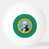 Speciale pingpongbal met Vlag van Washington USA Pingpongballen (Voorkant)