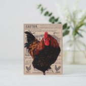 speciale pluimvee van Baker Briefkaart (Staand voorkant)