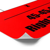 Speciale rechterdriehoeken poster (Hoek)