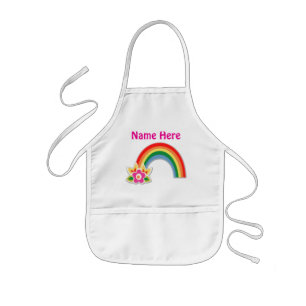 speciale regenboogpron voor meisjes kinder schort