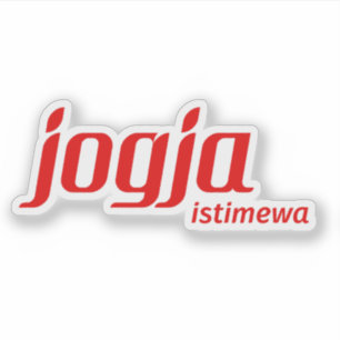Speciale regio van Yogyakarta logo, Indonesië Sticker