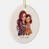 Speciale reservemoeder en dochter keramisch ornament (Rechts)