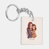 Speciale reservemoeder en dochter sleutelhanger (Voorkant Links)