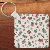 Speciale sleutelhangers voor kerstdag. (Voorkant)