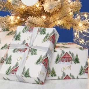 Speciale, speciaal voor kerstmis geschikte landnaa cadeaupapier