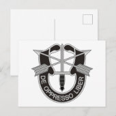 Speciale strijdkrachten SF de Oppresso Liber Briefkaart (Voorkant / Achterkant)