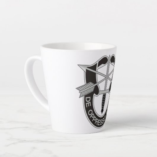 Speciale strijdkrachten SF de Oppresso Liber Latte Mok (Linkerhoek)