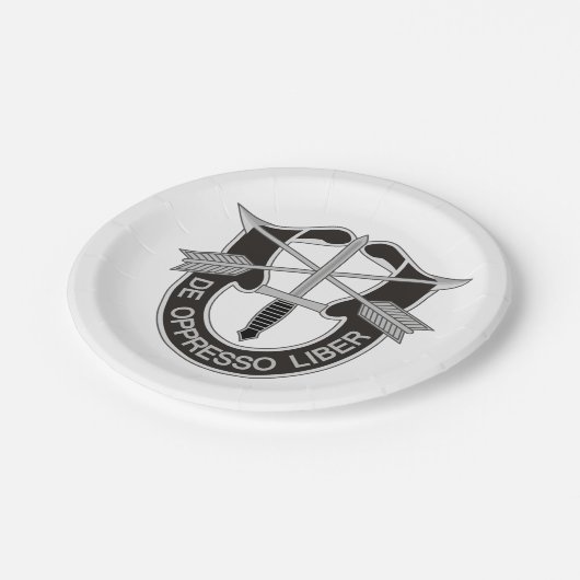 Speciale strijdkrachten SF de Oppresso Liber Papieren Bordje (Gekanteld)