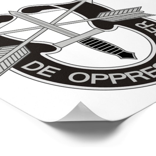 Speciale strijdkrachten SF de Oppresso Liber Poster (Hoek)