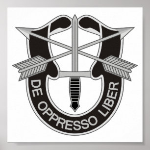 Speciale strijdkrachten SF de Oppresso Liber Poster