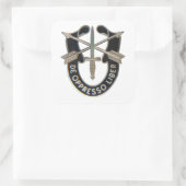 Speciale strijdkrachten vierkante sticker (Tas)