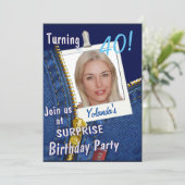 Speciale Surprice Birthday Party Kaart (Staand voorkant)