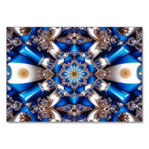 Speciale tafelkaart met Argentijnse kleuren Kaart