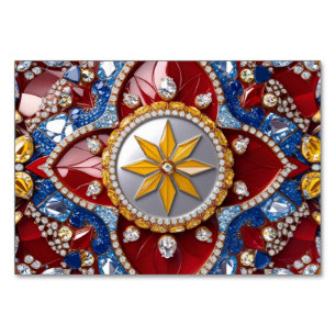 Speciale tafelkaart met Colombiaanse kleuren Kaart