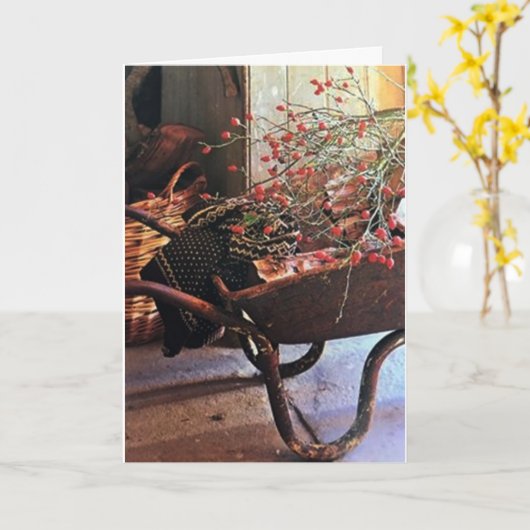 * SPECIALE TIJDEN - SPECIALE * FAMILIE * MERRY CHR KAART (Gele Bloem)