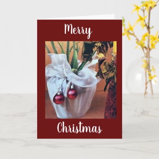 * SPECIALE TIJDEN - SPECIALE * FAMILIE * MERRY CHR KAART (Gele Bloem)