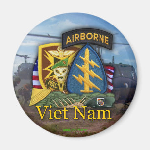 speciale troepen groene bergen macv sog vietnam Ma Magneet