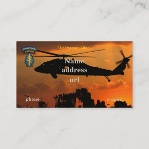 Speciale troepenmacht Groene Berets SFG SF SOF vet Visitekaartje