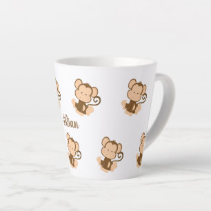 Speciale troop van apen latte mok