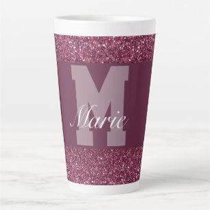 Speciale typografie, gepersonaliseerd microgram latte mok
