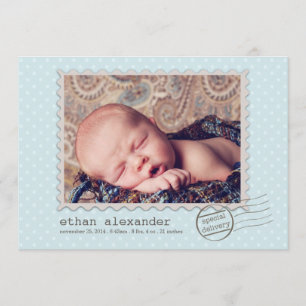 Speciale uitgave Baby Boy Foto Aankondiging specia
