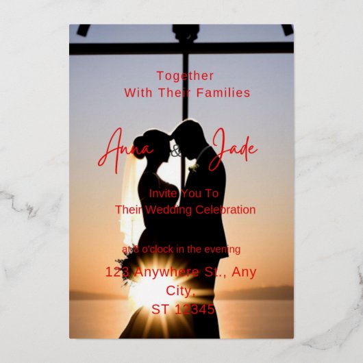 Speciale uitnodiging voor Folie (Voorkant)